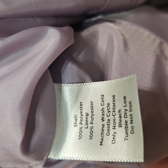 Talbots Lavender Quilted Puffer Jacket - Picture 7 of 8